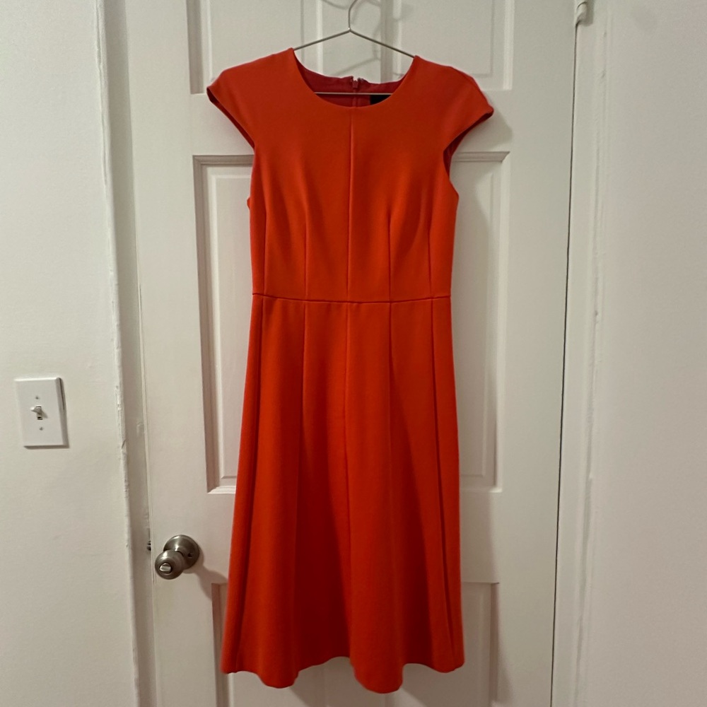 J. Crew Mathilde Orange Dress